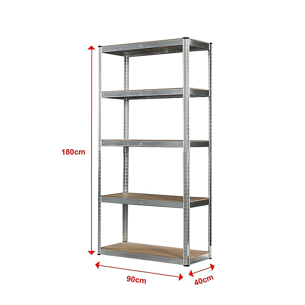 1.8M Warehouse Shelving Racking Steel Pallet Garage Shelves Metal Storage Rack - Cosy Abode