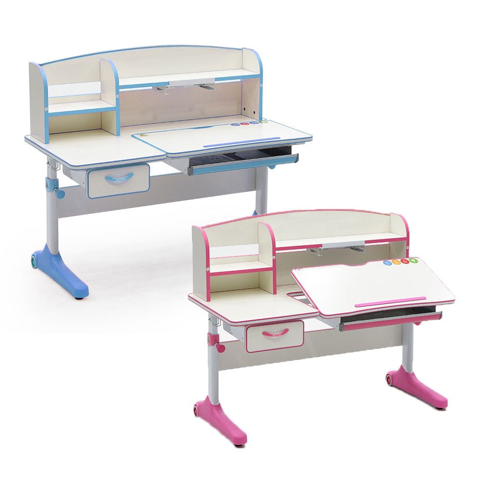 120cm Height Adjustable Children Kids Ergonomic Study Desk Blue AU - Cosy Abode
