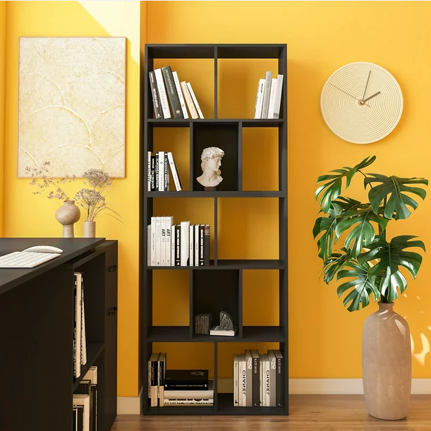 12 Cube Bookshelf & Display Stand - Black - Cosy Abode