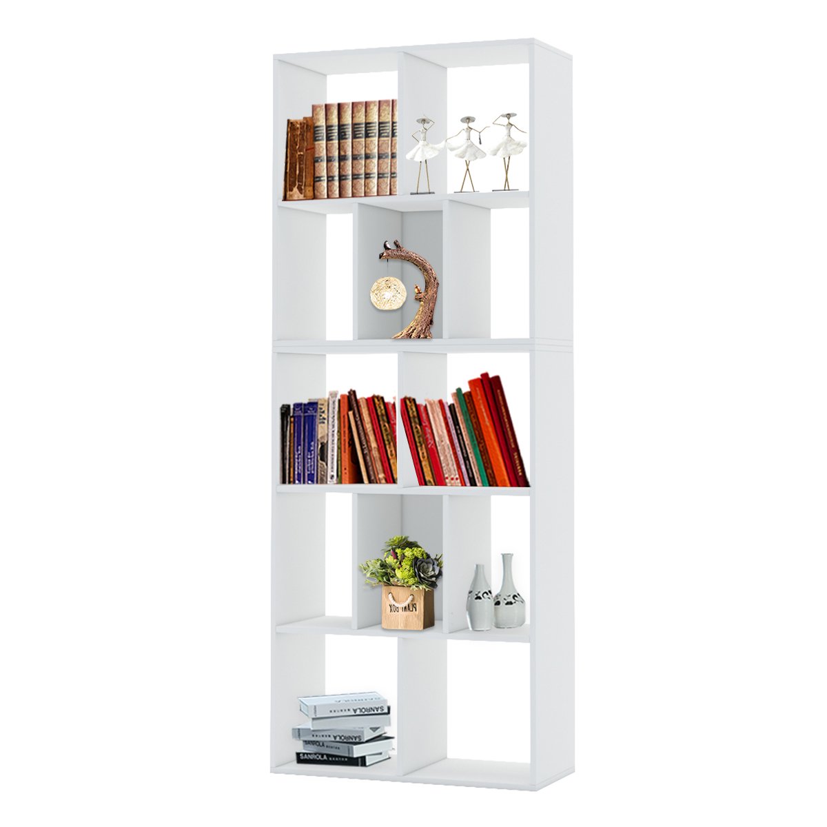 12 Cube Bookshelf & Display Stand - White - Cosy Abode