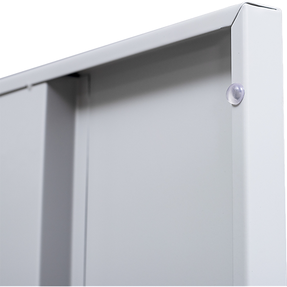 2-Door Vertical Locker for Office - Grey - Cosy Abode
