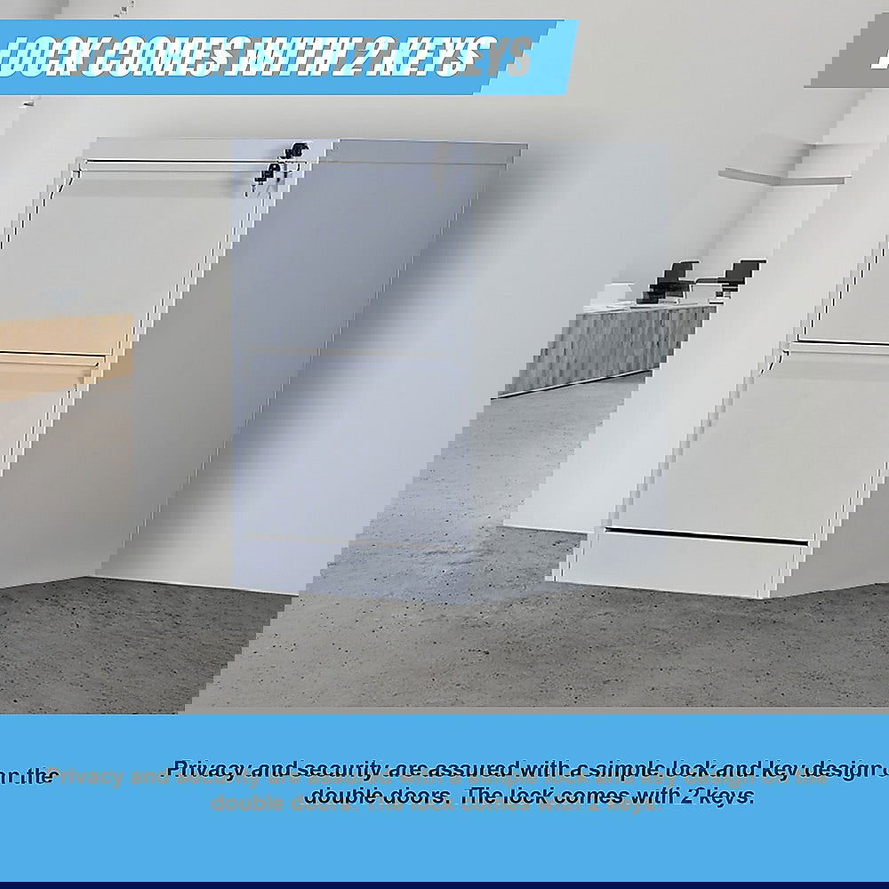 2-Drawer Shelf Office Gym Filing Storage Locker Cabinet - Cosy Abode