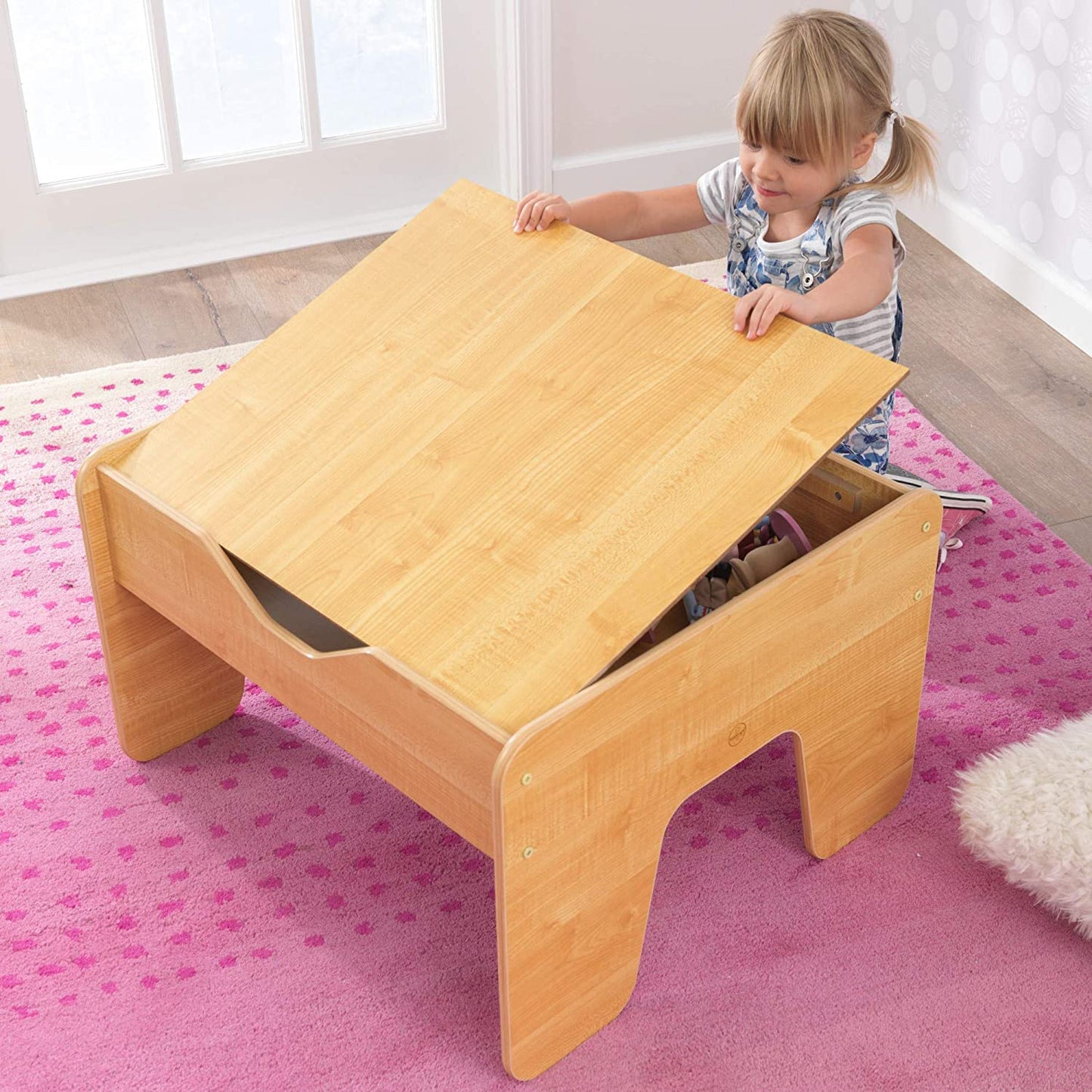 2-in-1 Activity Table with Board for kids 64 x 60 x 40 cm - Cosy Abode