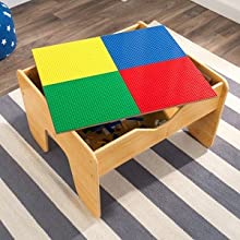 2-in-1 Activity Table with Board for kids 64 x 60 x 40 cm - Cosy Abode