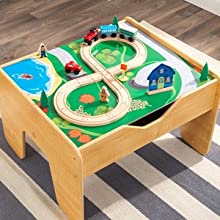 2-in-1 Activity Table with Board for kids 64 x 60 x 40 cm - Cosy Abode