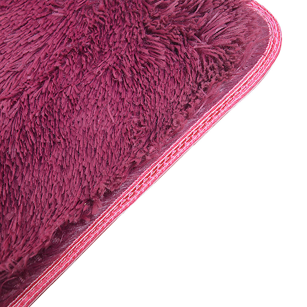 200x140cm Floor Rugs Large Shaggy Rug Area Carpet Bedroom Living Room Mat - Burgundy - Cosy Abode