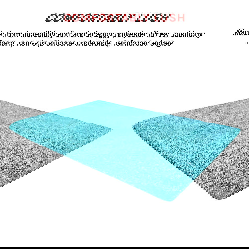 200x140cm Floor Rugs Large Shaggy Rug Area Carpet Bedroom Living Room Mat - Turquoise - Cosy Abode