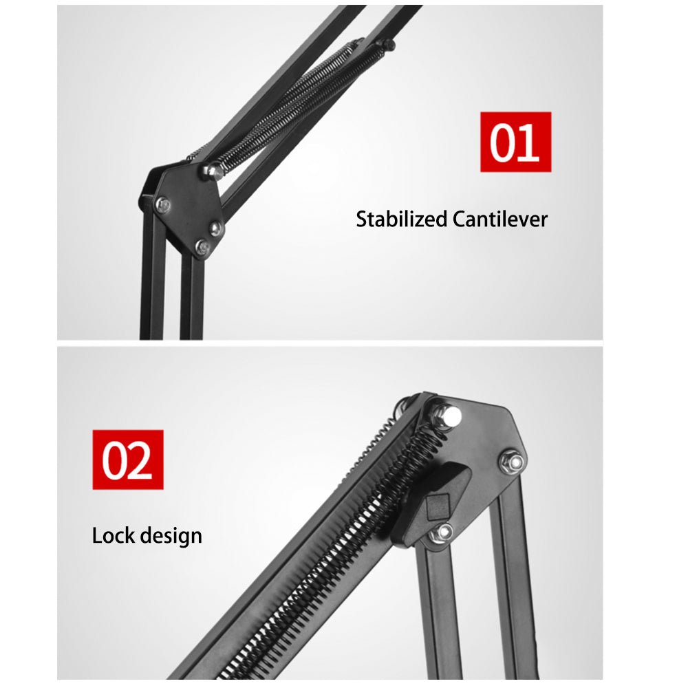 2023 New VIsion Hands Free Floor Stand Adjustable Bed Clip Holder For Tablet iPad iPhone 140cm - Cosy Abode