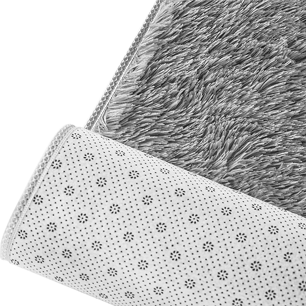 230x200cm Floor Rugs Large Shaggy Rug Area Carpet Bedroom Living Room Mat - Grey - Cosy Abode
