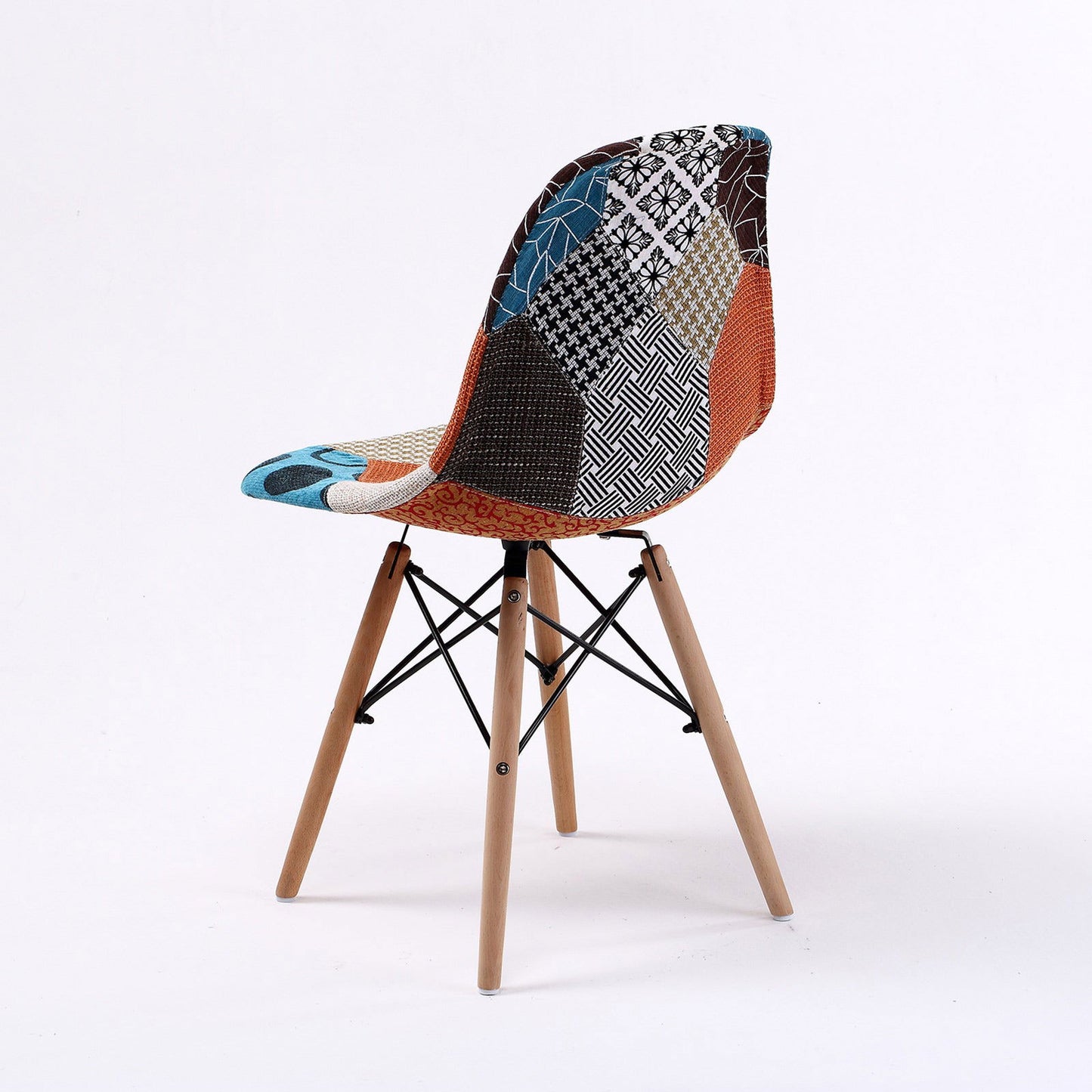 2X Retro Dining Cafe Chair DSW MULTI COLOUR - Cosy Abode