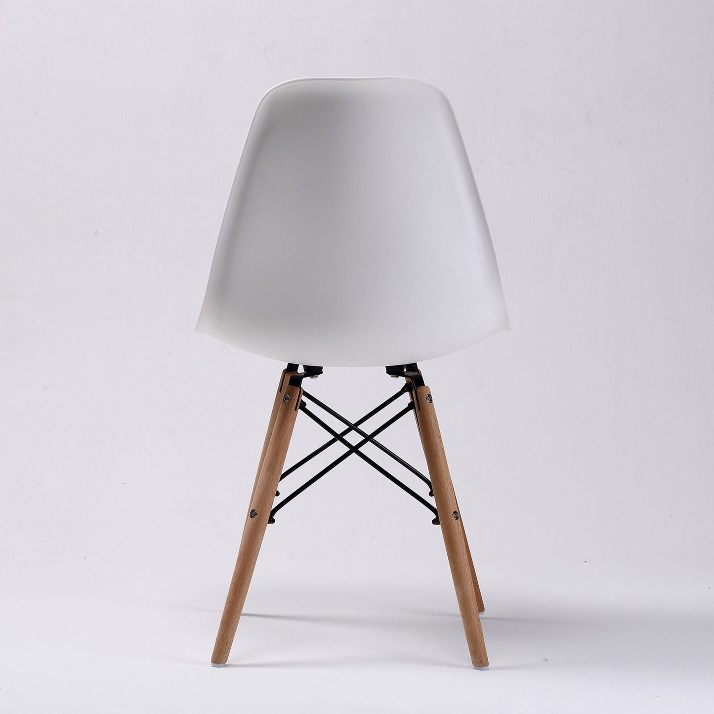 2X Retro Dining Cafe Chair DSW WHITE - Cosy Abode