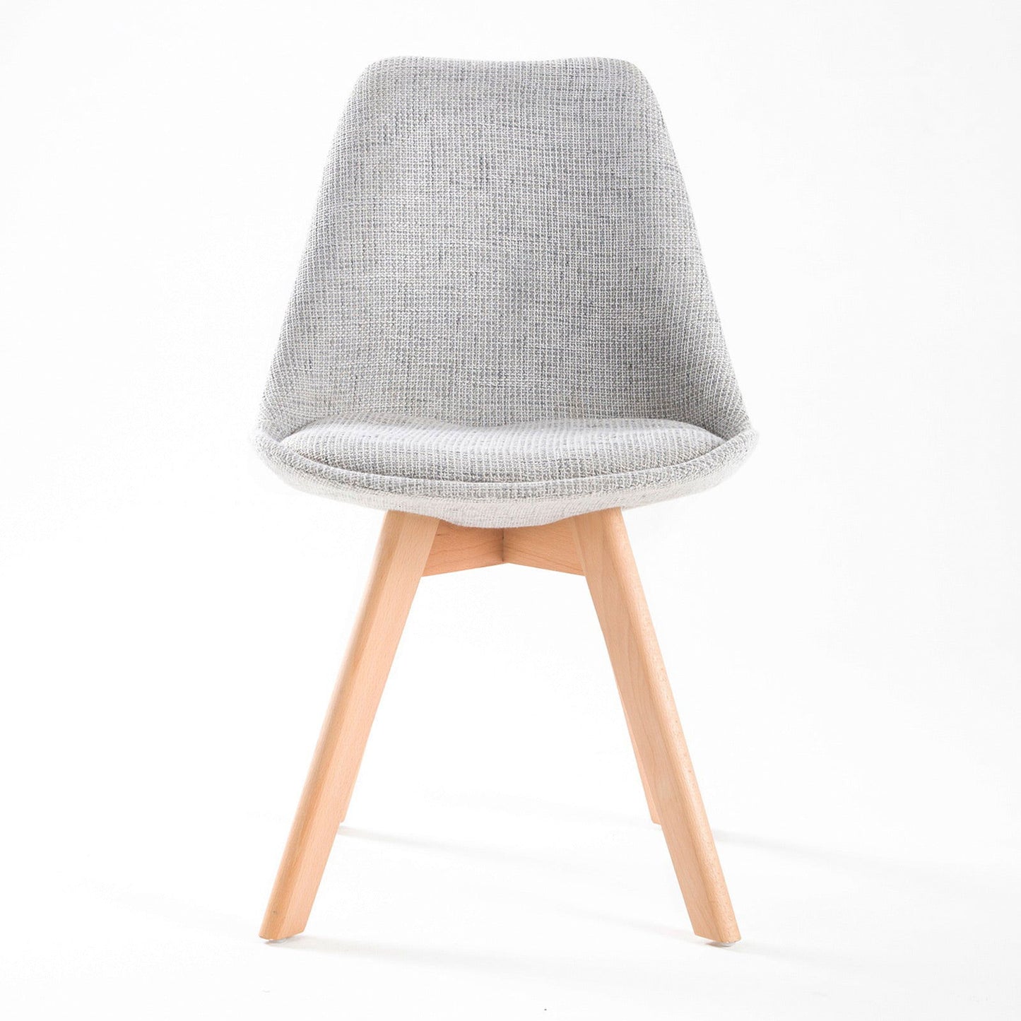 2X Retro Dining Cafe Chair Padded Seat GREY - Cosy Abode