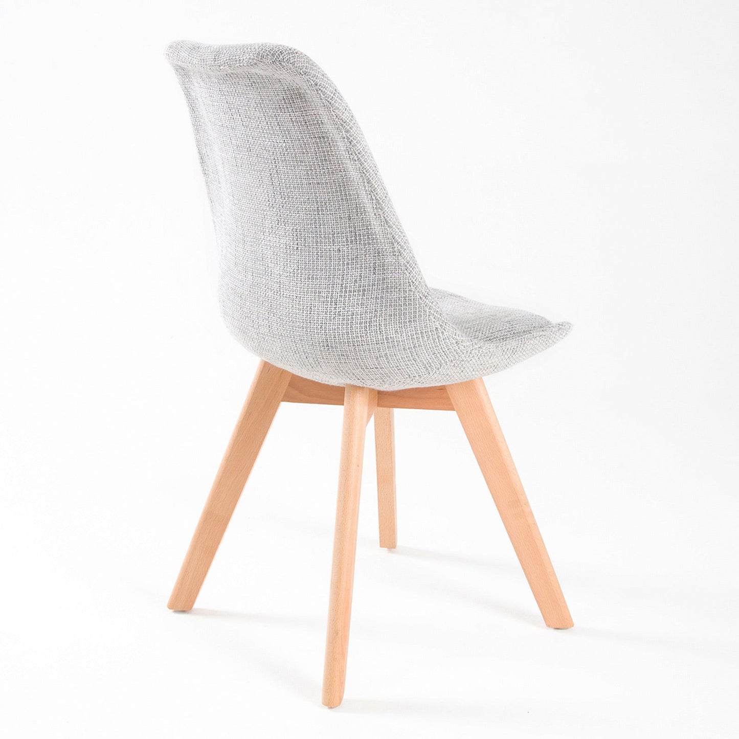 2X Retro Dining Cafe Chair Padded Seat GREY - Cosy Abode