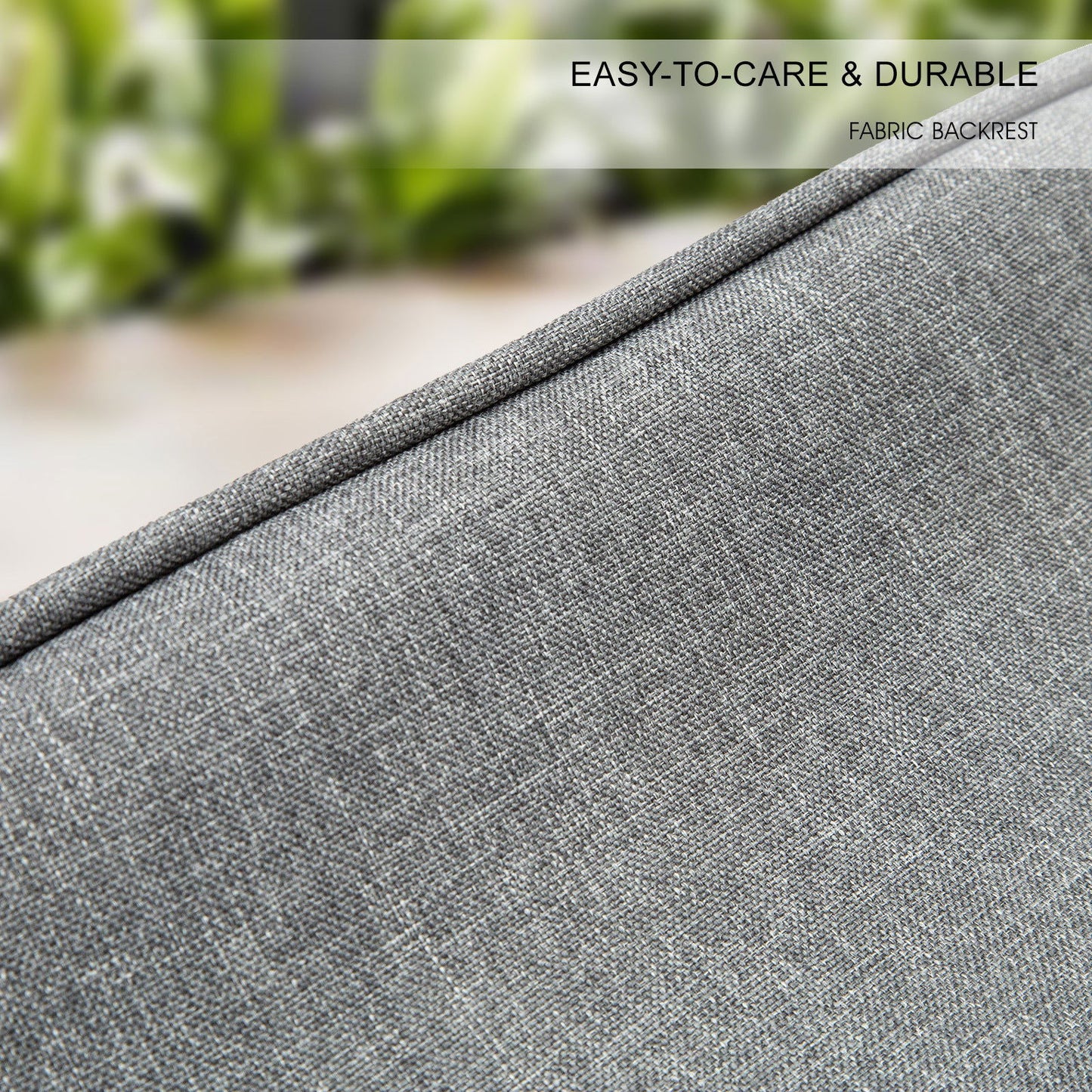 2X Wooden Bar Stool Dining Chair Fabric DARA 65cm GREY - Cosy Abode