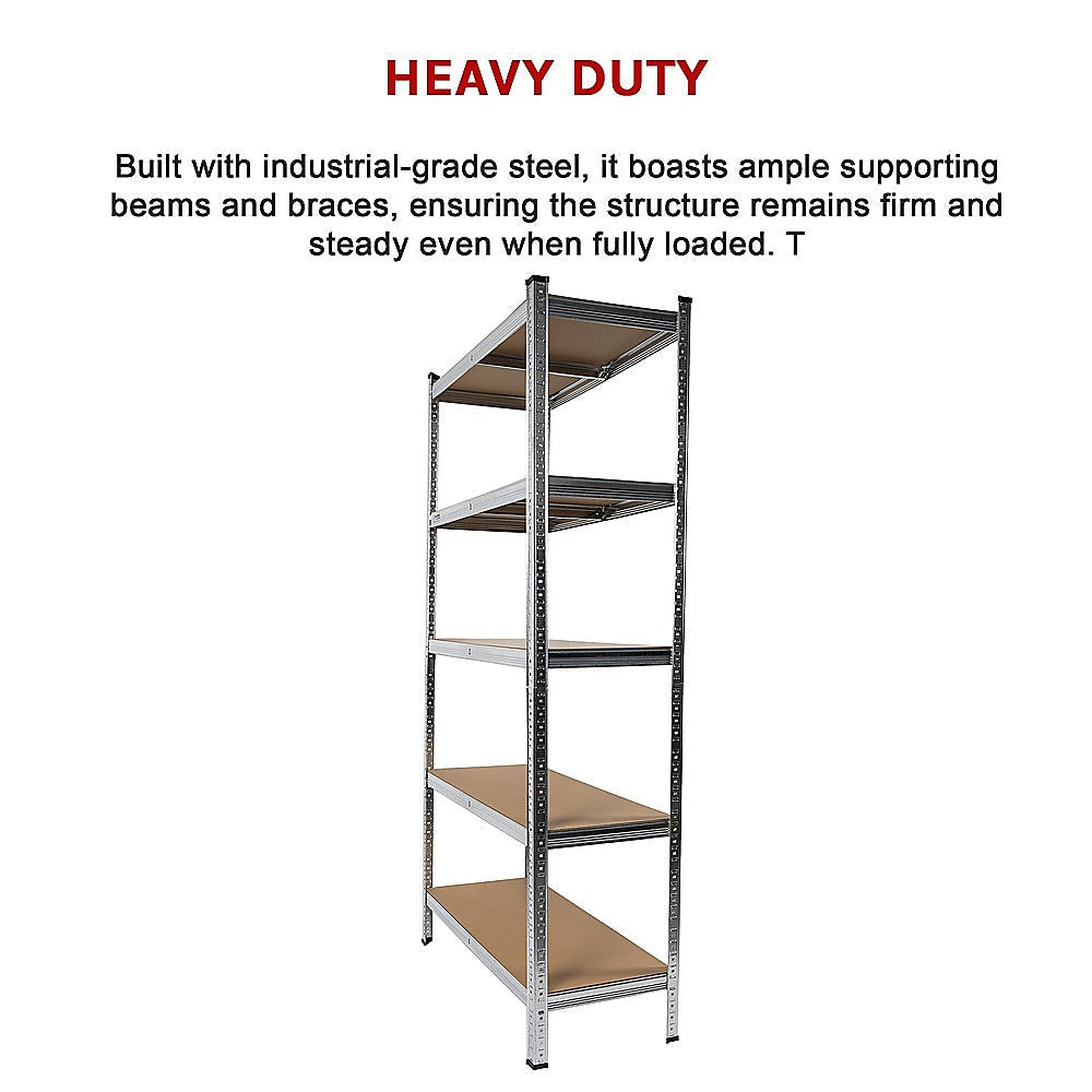 2 x 1.8M Garage Shelving Warehouse Rack Storage Shelves Pallet Racking - Cosy Abode