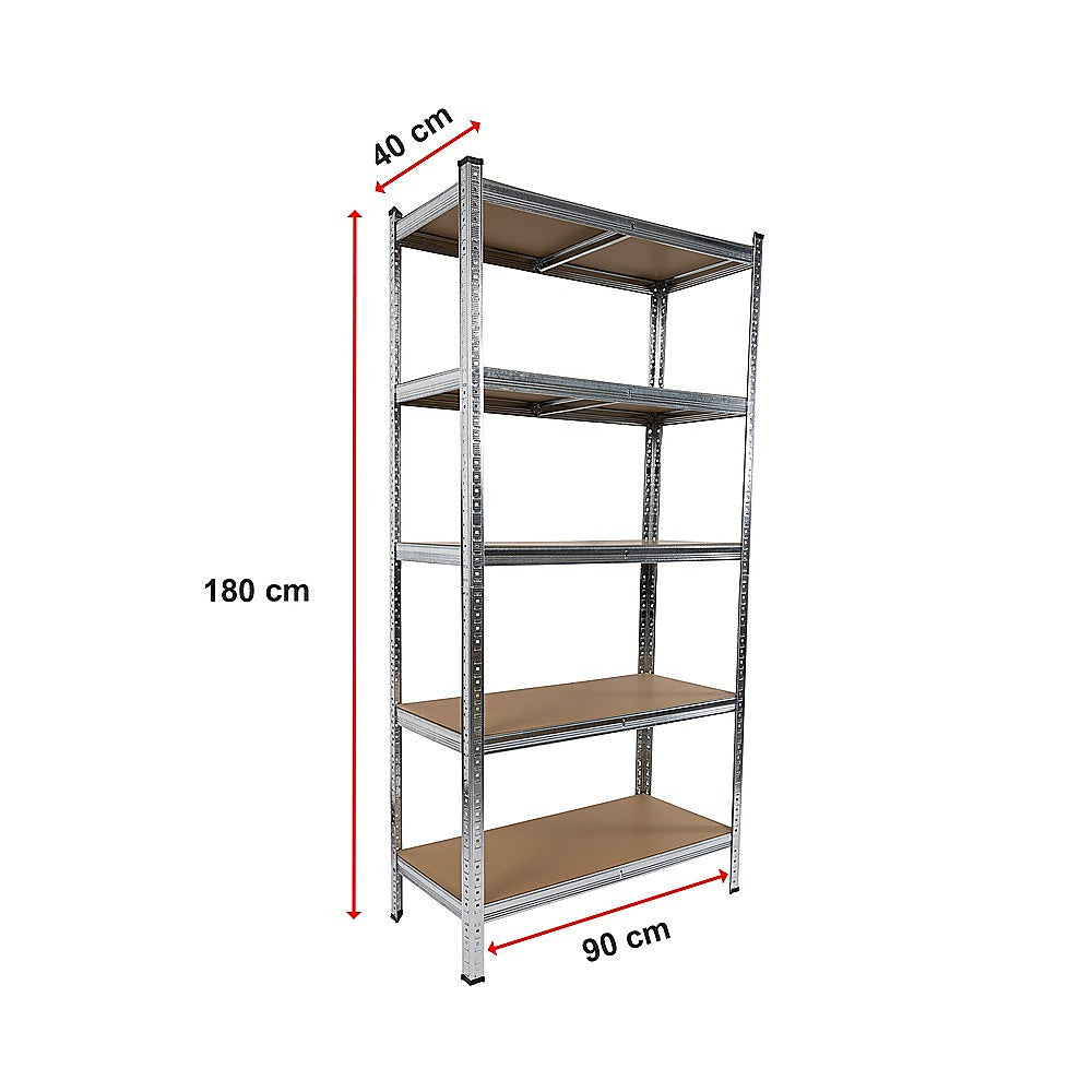 2 x 1.8M Garage Shelving Warehouse Rack Storage Shelves Pallet Racking - Cosy Abode