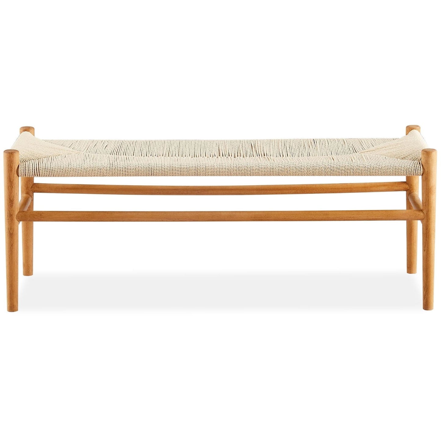 2pc Anemone Wishbone 120cm Beech Timber Replica Hans Wenger Dining Bench Natural - Cosy Abode