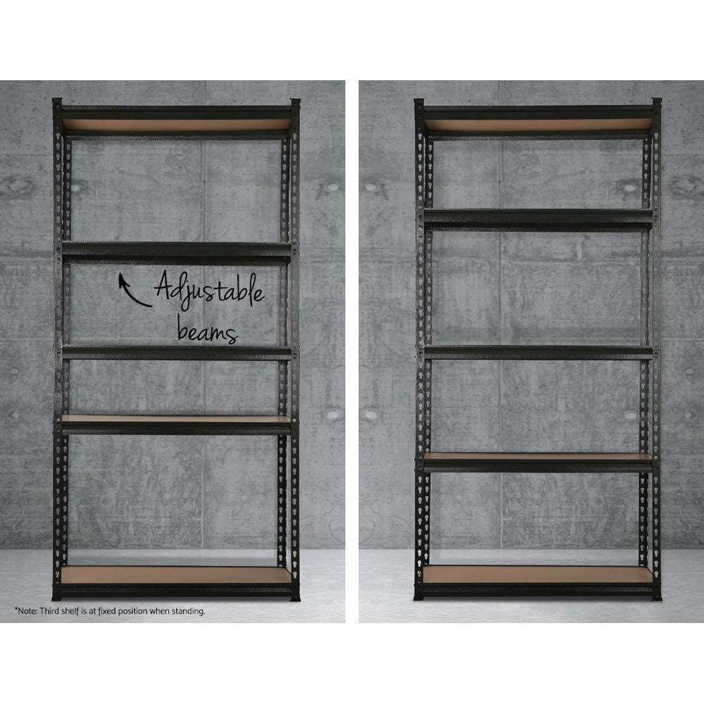 2x1.5M Warehouse Shelving Racking Storage Garage Steel Metal Shelves Rack - Cosy Abode
