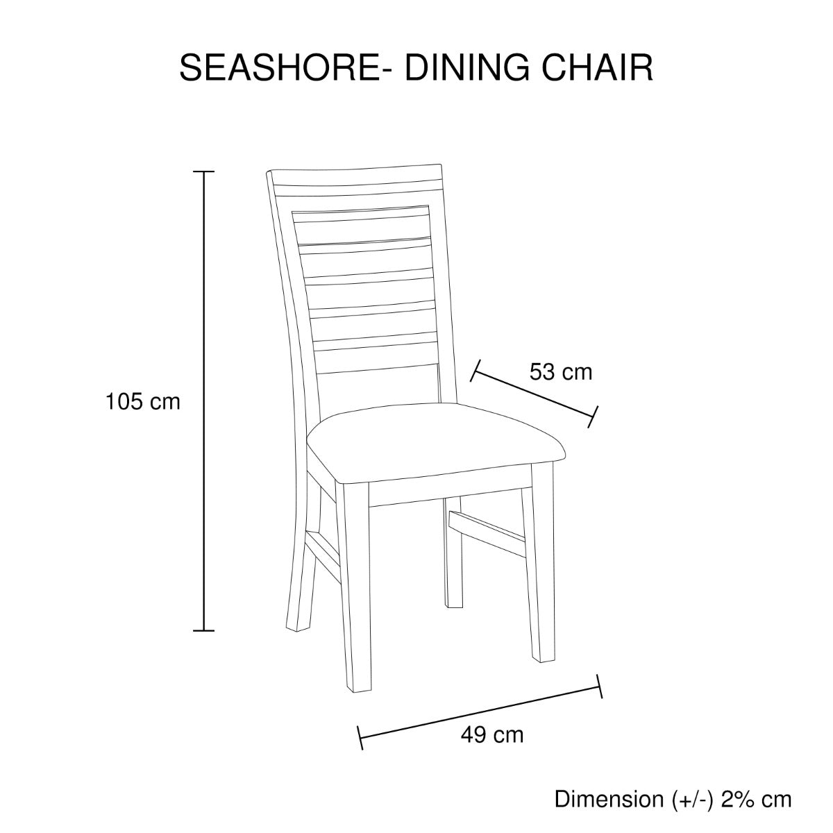 2x Wooden Frame Leatherette Solid Wood Acacia Dining Chairs in Silver Brush Colour - Cosy Abode