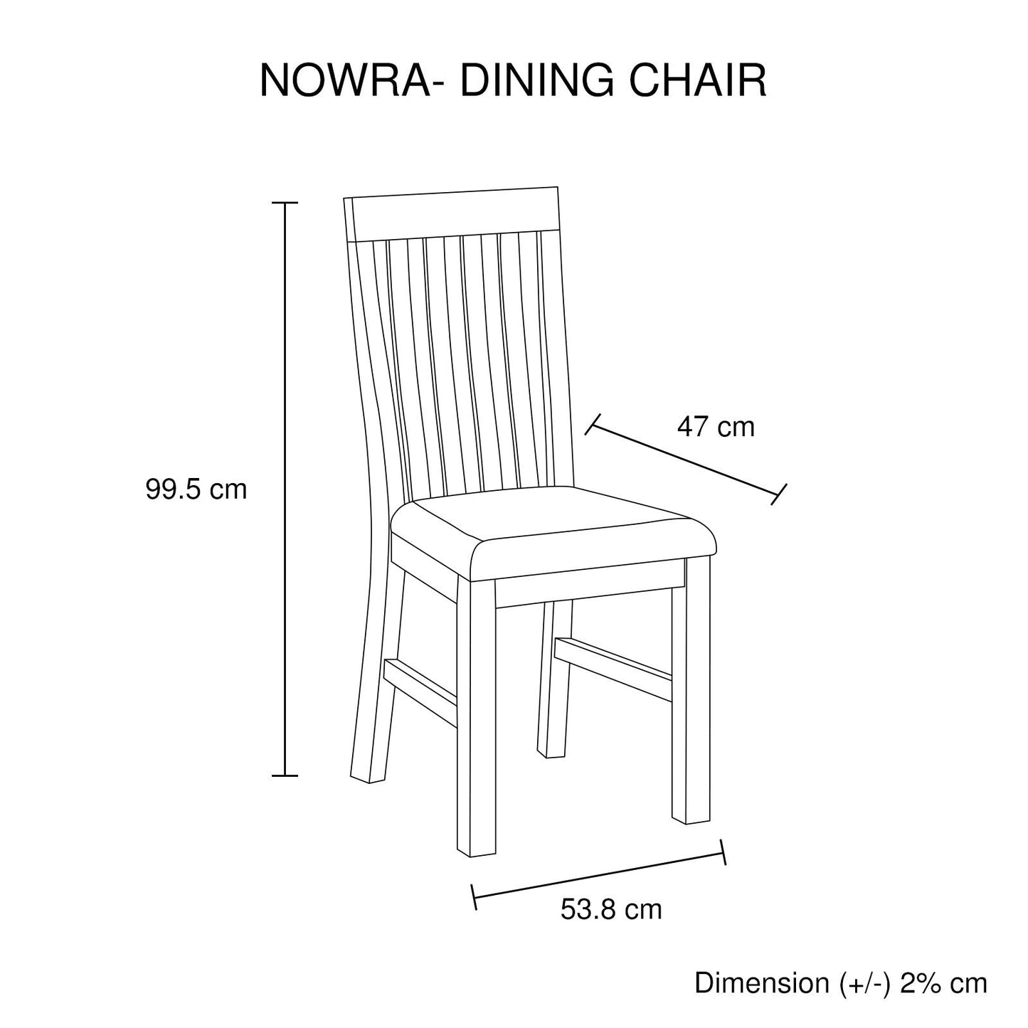2x Wooden Frame Leatherette in Solid Wood Acacia & Veneer Dining Chairs in Chocolate Colour - Cosy Abode