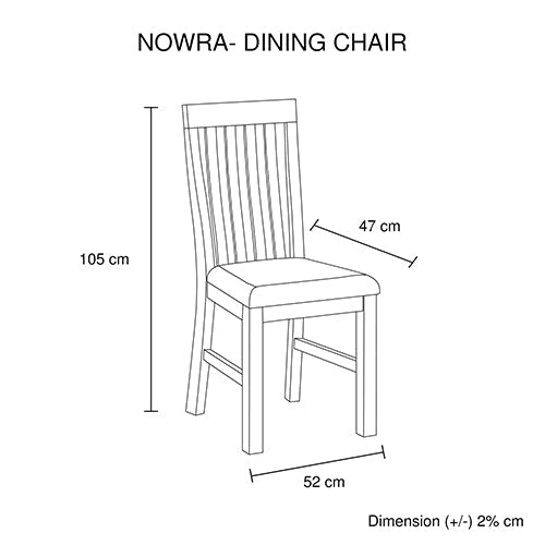 2x Wooden Frame Leatherette in Solid Wood Acacia & Veneer Dining Chairs in Chocolate Colour - Cosy Abode