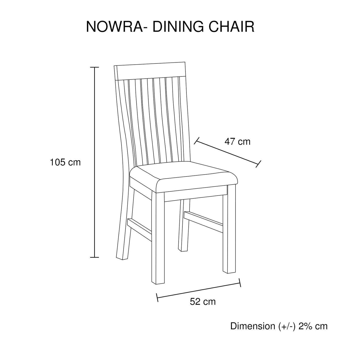 2x Wooden Frame Leatherette in Solid Wood Acacia & Veneer Dining Chairs in Oak Colour - Cosy Abode