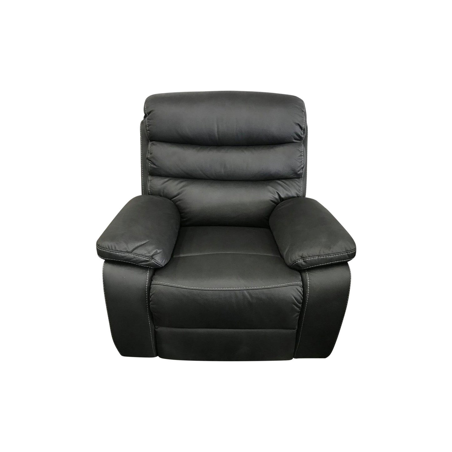 3RR+1RR+1RR Leatherette Grey Electric Recliner Feature Multi Positions Ultra Cushioned USB Outlets - Cosy Abode