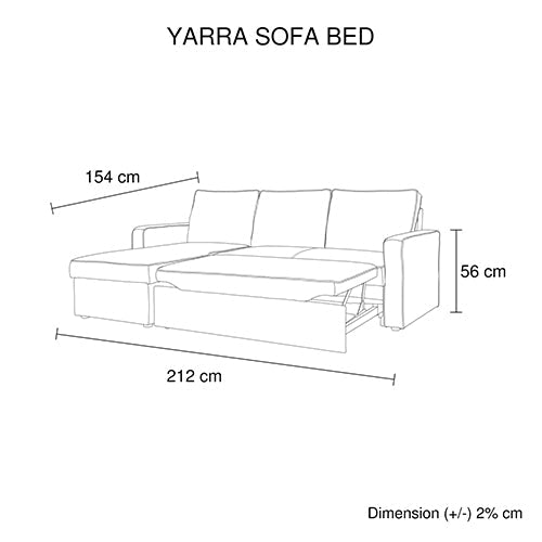 3 Seater Sofa Bed with pull Out Storage Corner Chaise Lounge Set in Grey - Cosy Abode