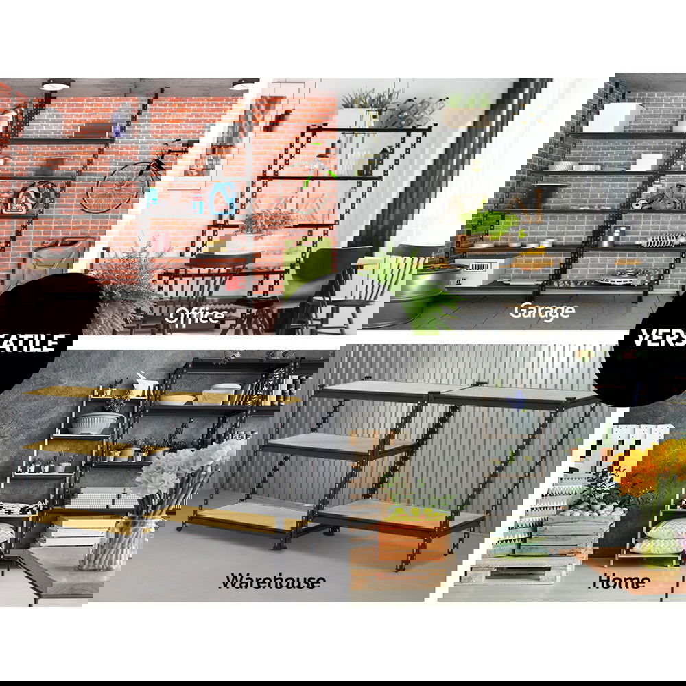 3x1.5M Warehouse Shelving Racking Storage Garage Steel Metal Shelves Rack - Cosy Abode