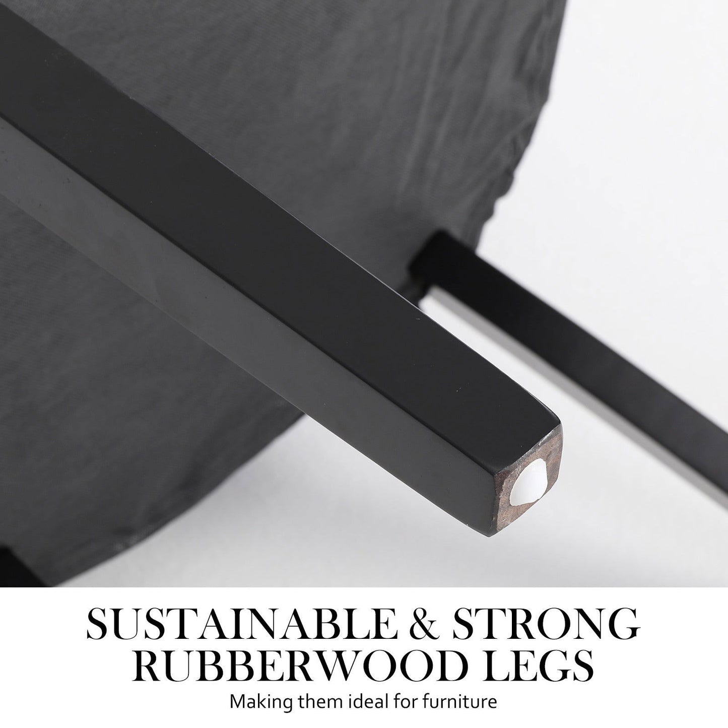4X French Provincial Dining Chair Ring Studded Velvet Rubberwood Leg LISSE BLACK - Cosy Abode