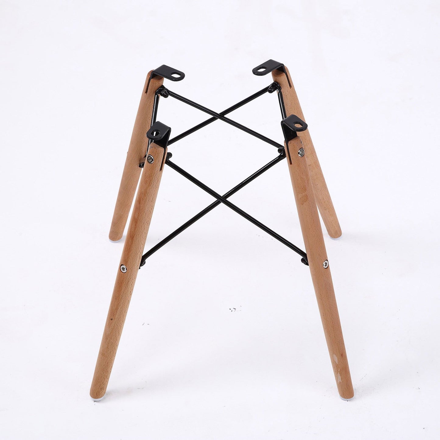 4X Retro Dining Cafe Chair DSW BLACK - Cosy Abode