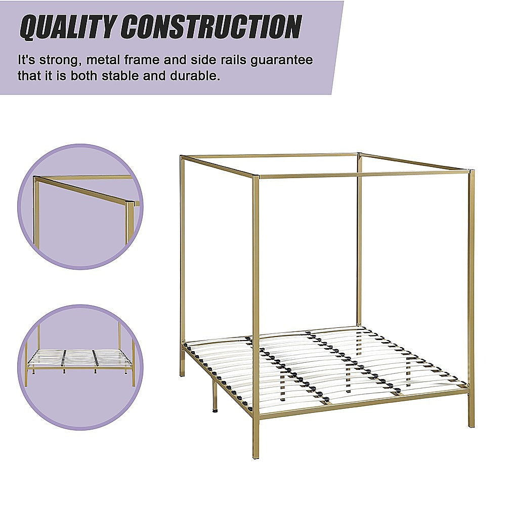 4 Four Poster King Bed Frame - Cosy Abode