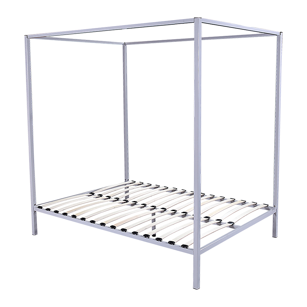 4 Four Poster Queen Bed Frame - Cosy Abode