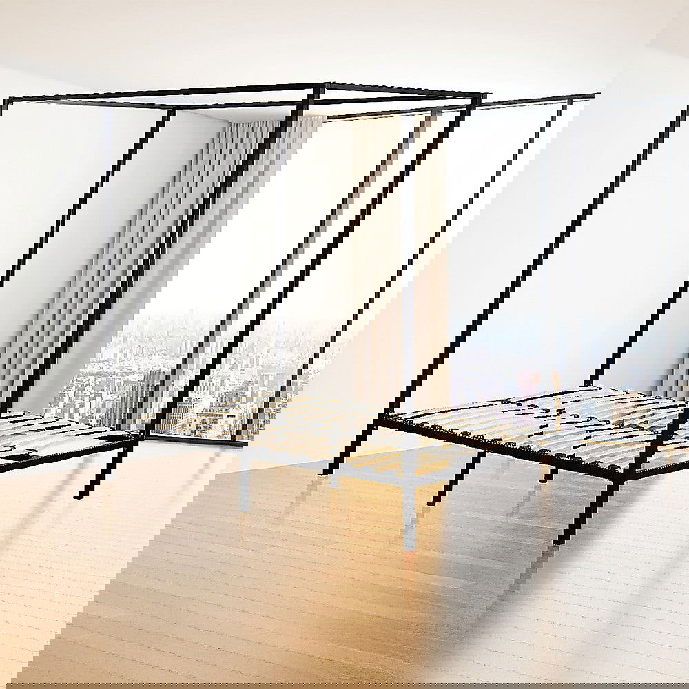 4 Four Poster Queen Bed Frame - Cosy Abode