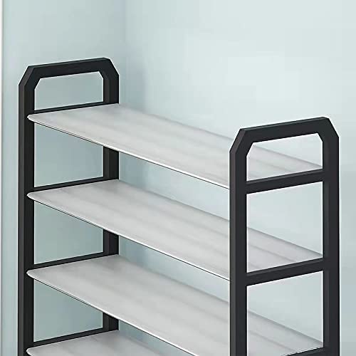 4 tier Shoe Rack Storage Organiser (White) - Cosy Abode