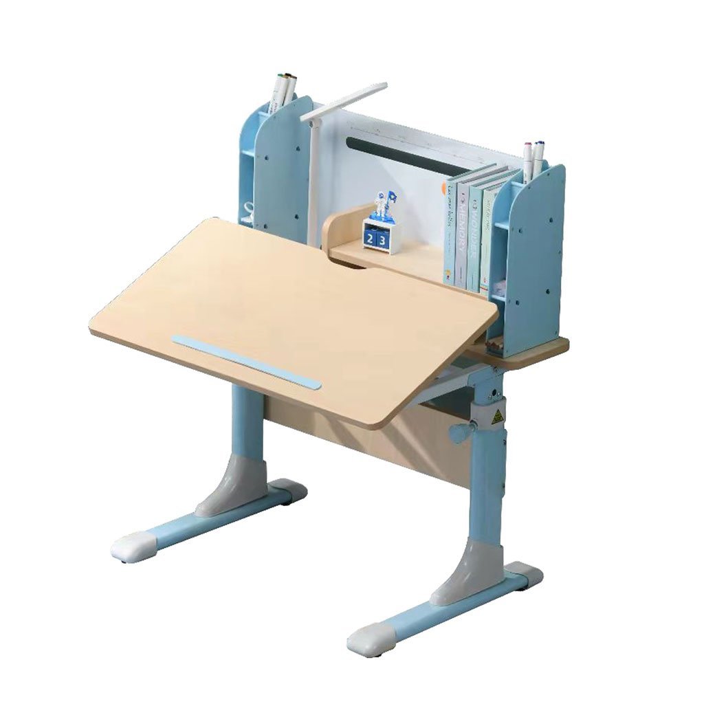 80cm Height Adjustable Children Kids Ergonomic Study Desk Only Blue - Cosy Abode