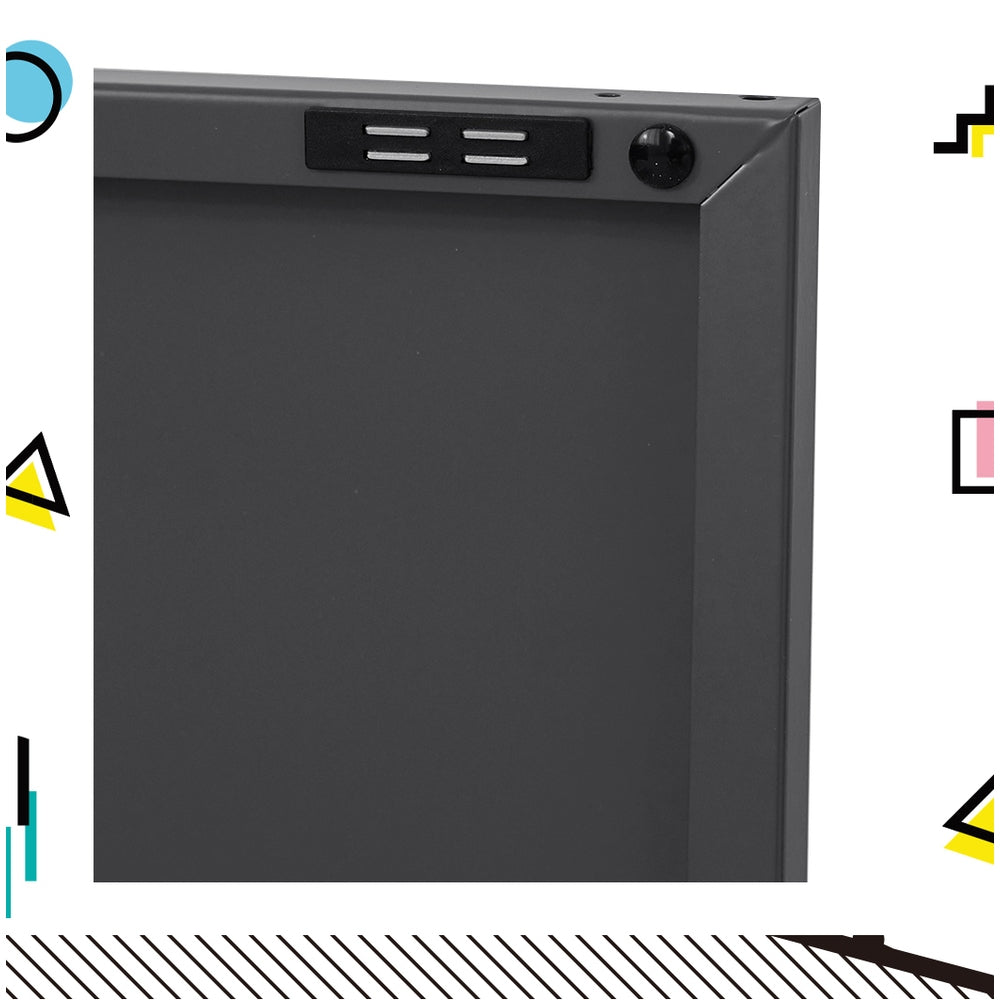 ArtissIn Buffet Sideboard Metal Cabinet - BASE Charcoal - Cosy Abode
