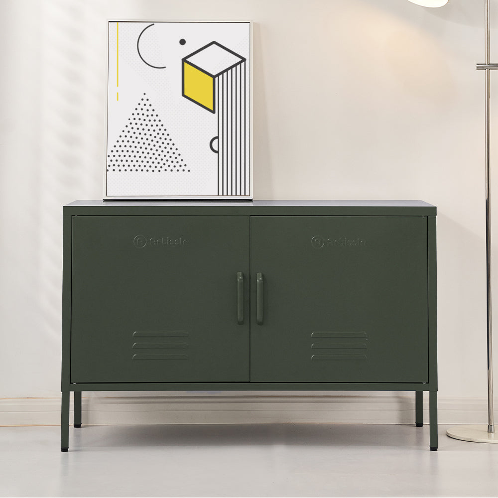 ArtissIn Buffet Sideboard Metal Cabinet - BASE Green - Cosy Abode
