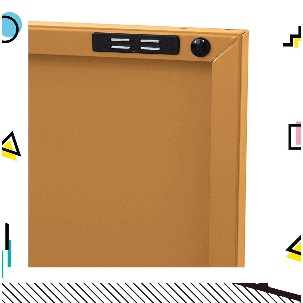 ArtissIn Buffet Sideboard Metal Cabinet - BASE Yellow - Cosy Abode