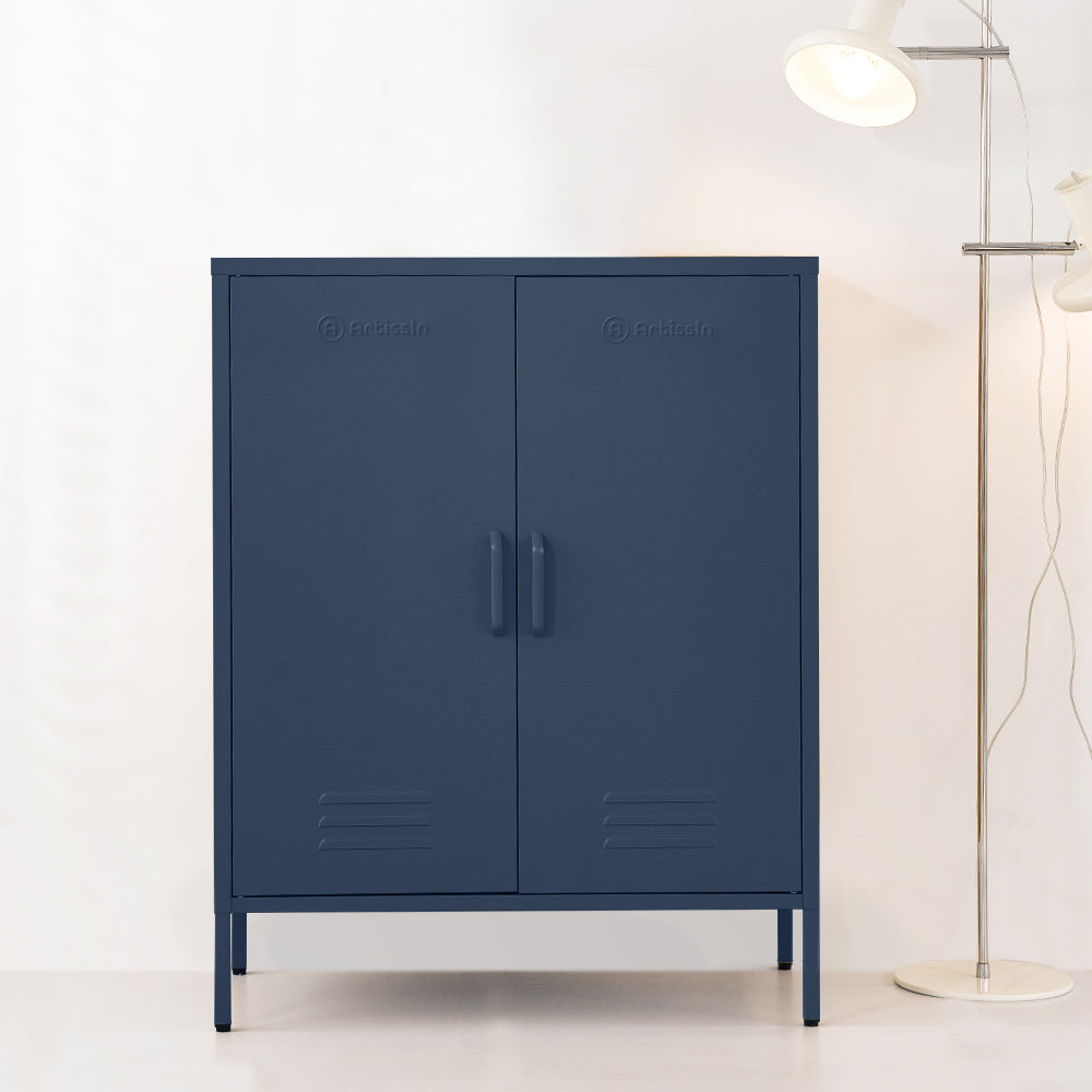 ArtissIn Buffet Sideboard Metal Cabinet - SWEETHEART Blue - Cosy Abode