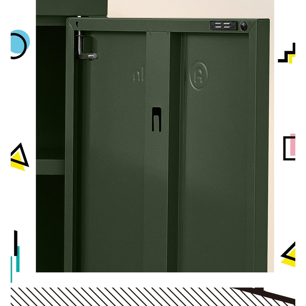 ArtissIn Buffet Sideboard Metal Cabinet - SWEETHEART Green - Cosy Abode