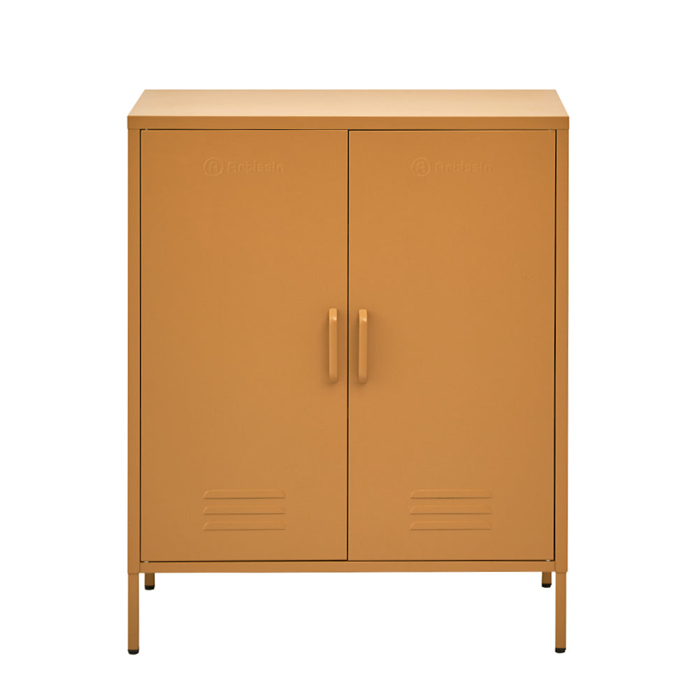 ArtissIn Buffet Sideboard Metal Cabinet - SWEETHEART Yellow - Cosy Abode
