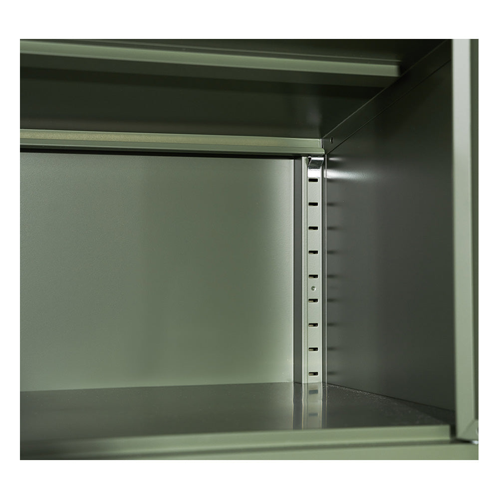 ArtissIn Buffet Sideboard Metal Cabinet - DOUBLE Green - Cosy Abode