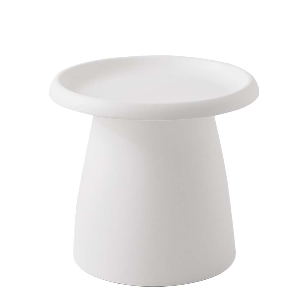 Artiss Coffee Table Round 52CM Plastic White - Cosy Abode