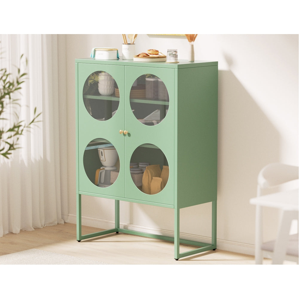 ArtissIn Buffet Sideboard Metal Cabinet - ELLA Green - Cosy Abode
