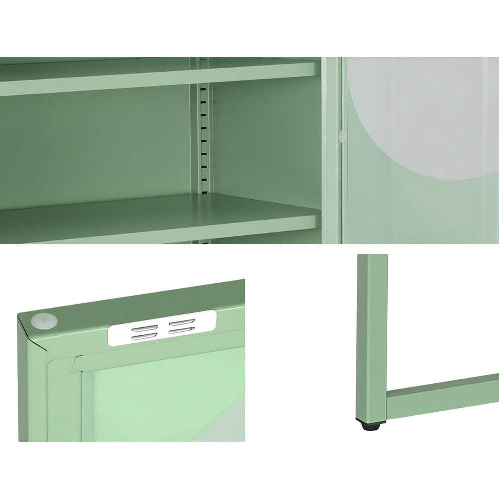 ArtissIn Buffet Sideboard Metal Cabinet - ELLA Green - Cosy Abode