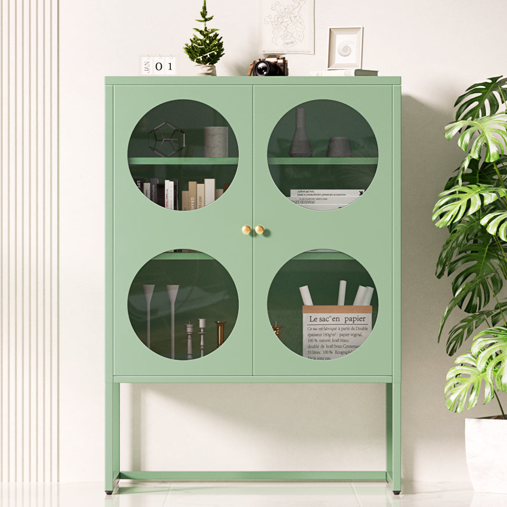 ArtissIn Buffet Sideboard Metal Cabinet - ELLA Green - Cosy Abode