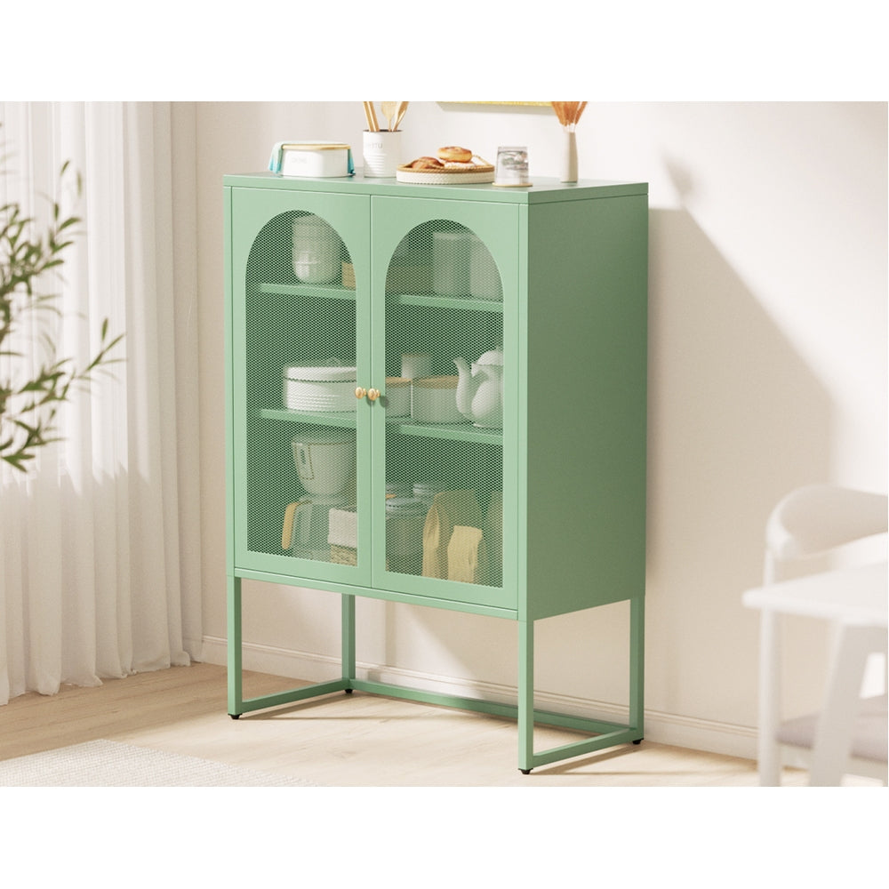 ArtissIn Buffet Sideboard Metal Cabinet - ELMA Green - Cosy Abode