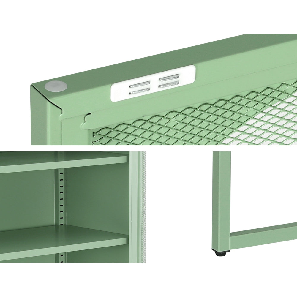 ArtissIn Buffet Sideboard Metal Cabinet - ELMA Green - Cosy Abode