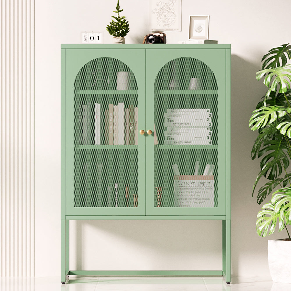 ArtissIn Buffet Sideboard Metal Cabinet - ELMA Green - Cosy Abode